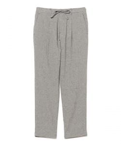 コットンリネン ハウンドトゥース柄 イージーパンツ