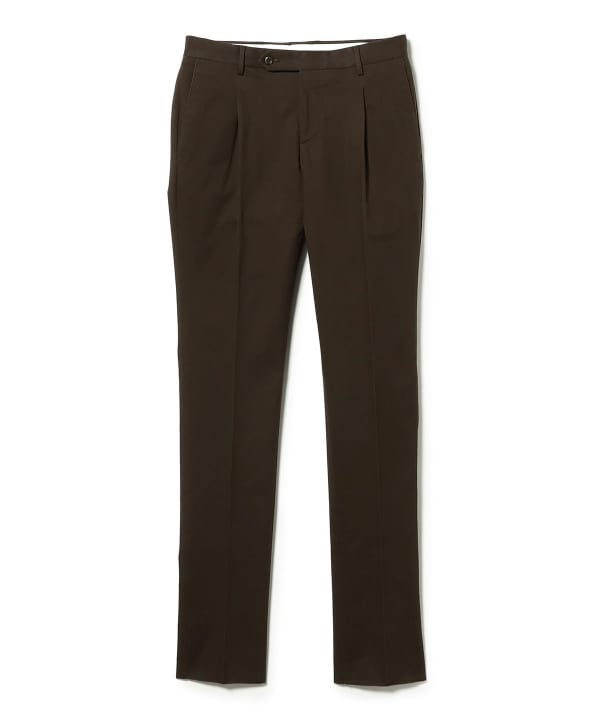 PT TORINO / Slim Fit 1-Pleat Cotton Trousers