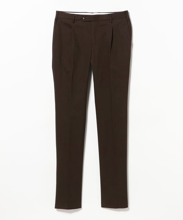 PT TORINO / Slim Fit 1-Pleat Cotton Trousers