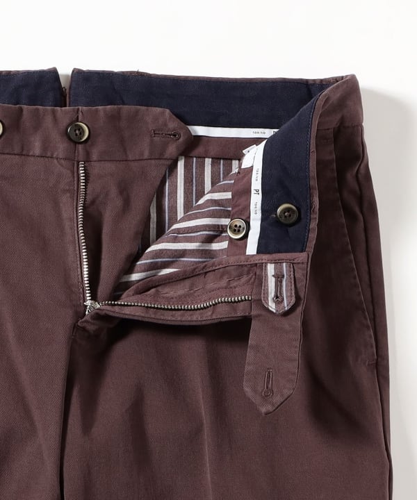 PT TORINO / NEW BERLIN コットン ストレッチ ノープリーツ スラックス