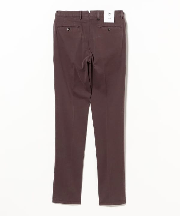 PT TORINO / NEW BERLIN コットン ストレッチ ノープリーツ スラックス