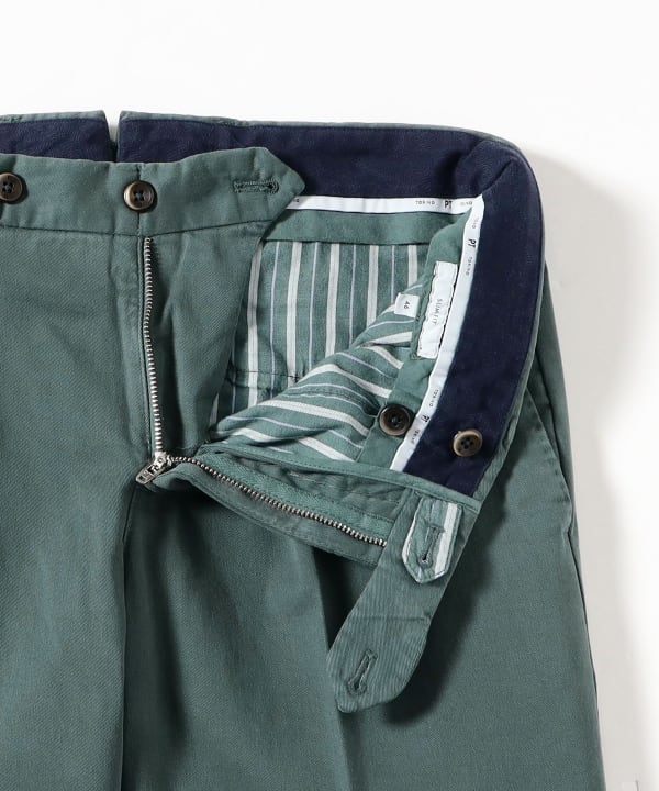 PT TORINO / NEW BERLIN コットン ストレッチ ノープリーツ スラックス