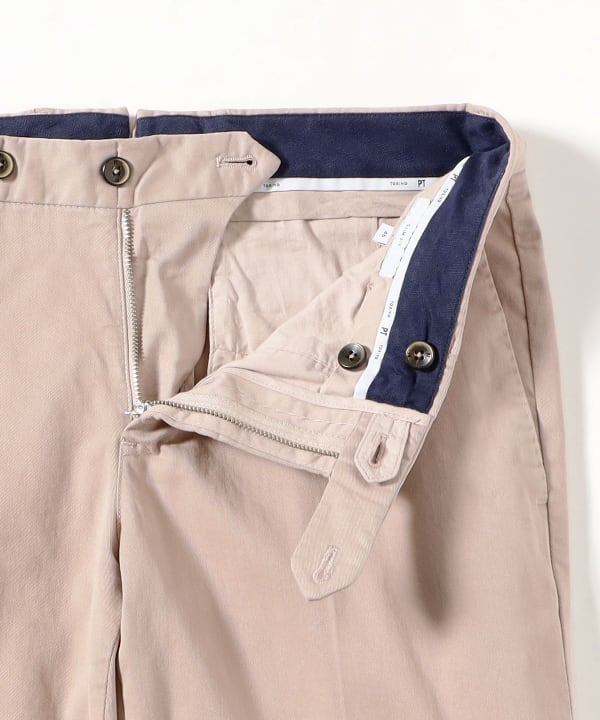 PT TORINO / NEW BERLIN コットン ストレッチ ノープリーツ スラックス