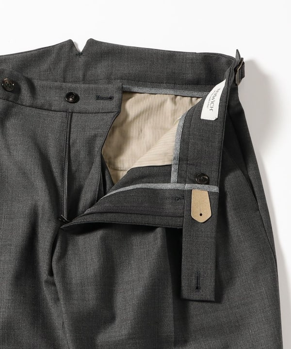 【別注】BERWICH / SCOTCH ミックスストレッチ ウール スラックス