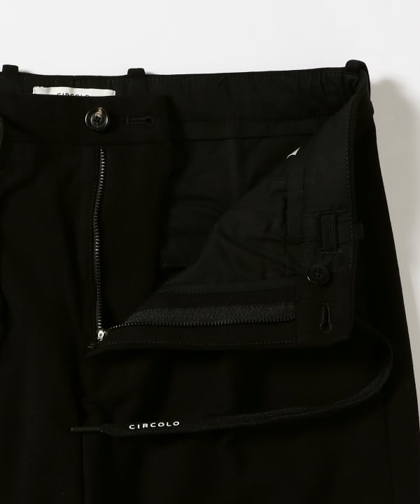 CIRCOLO1901 / ライトフリース コットンジャージ 1プリーツ ドローコード パンツ