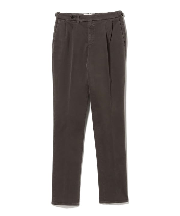 【別注】BRIGLIA 1949 / 2プリーツ サイドアジャスター コットンツイル スラックス