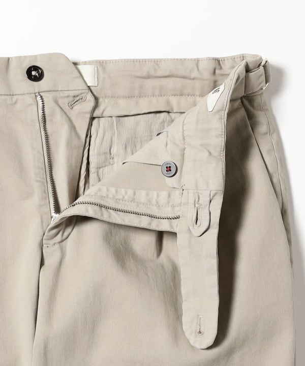【別注】BRIGLIA 1949 / 2プリーツ サイドアジャスター コットンツイル スラックス