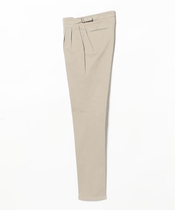 【別注】BRIGLIA 1949 / 2プリーツ サイドアジャスター コットンツイル スラックス