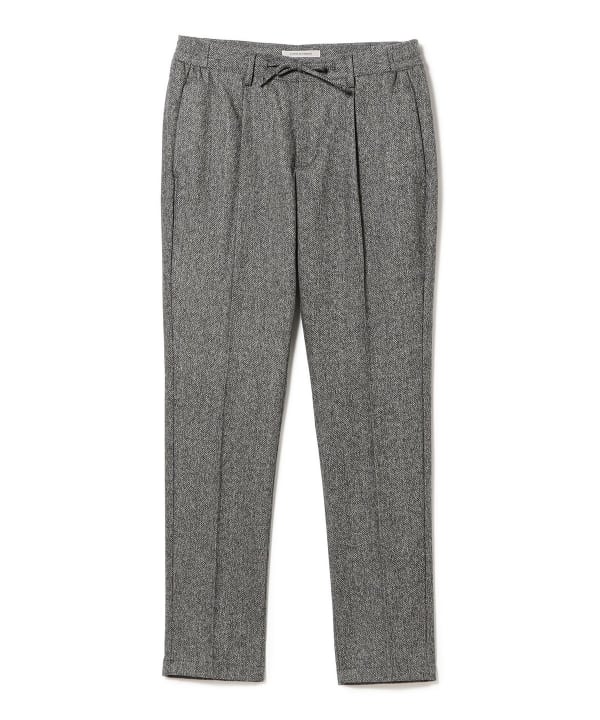 【別注】giabsarchivio / MASACCIO A2Y シルクネップ ツイーディッシュウール 1プリーツ ドローコード スラックス