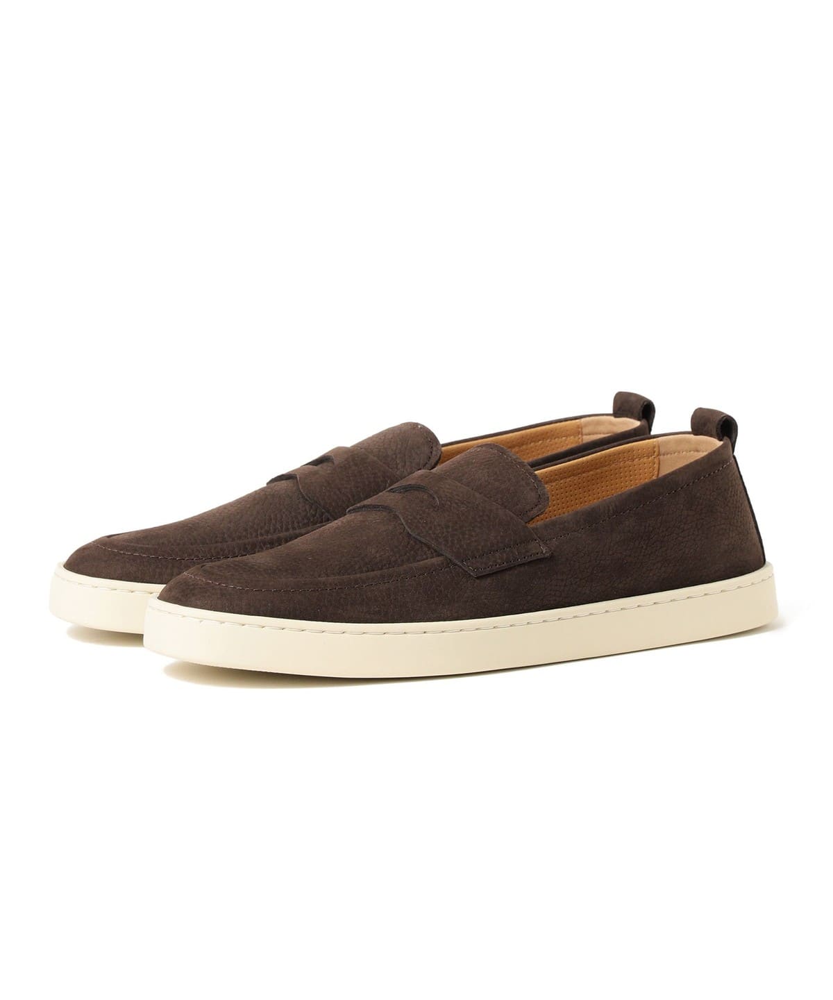 HENDERSON / MENTONE ヌバック スリッポン シューズ MEN D. BROWN 40 HENDERSON / MENTONE ヌバック スリッポン シューズ MEN D. BROWN 40