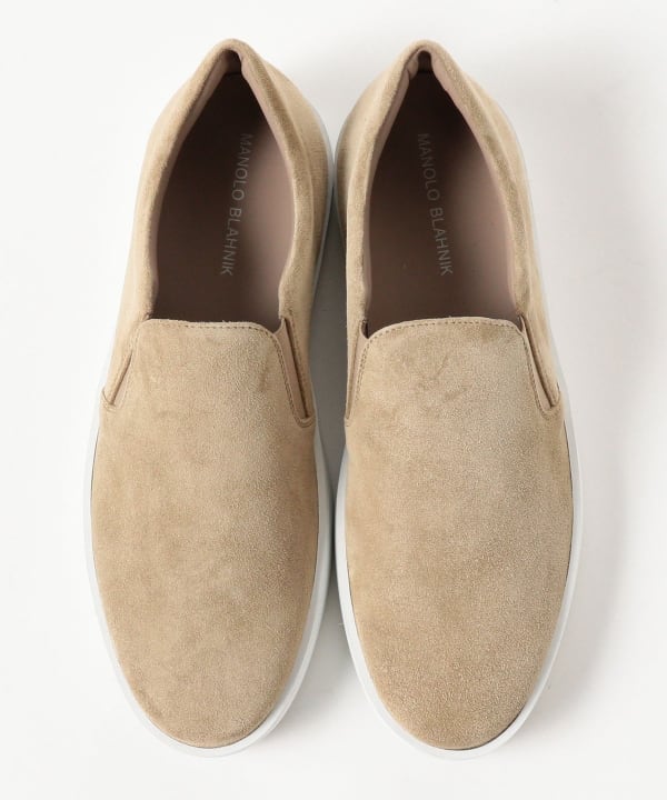 [MANOLO BLAHNIK] NADORES スエード スリッポン スニーカー Brilla per il gusto（ブリッラ ペル イル グスト）MANOLO