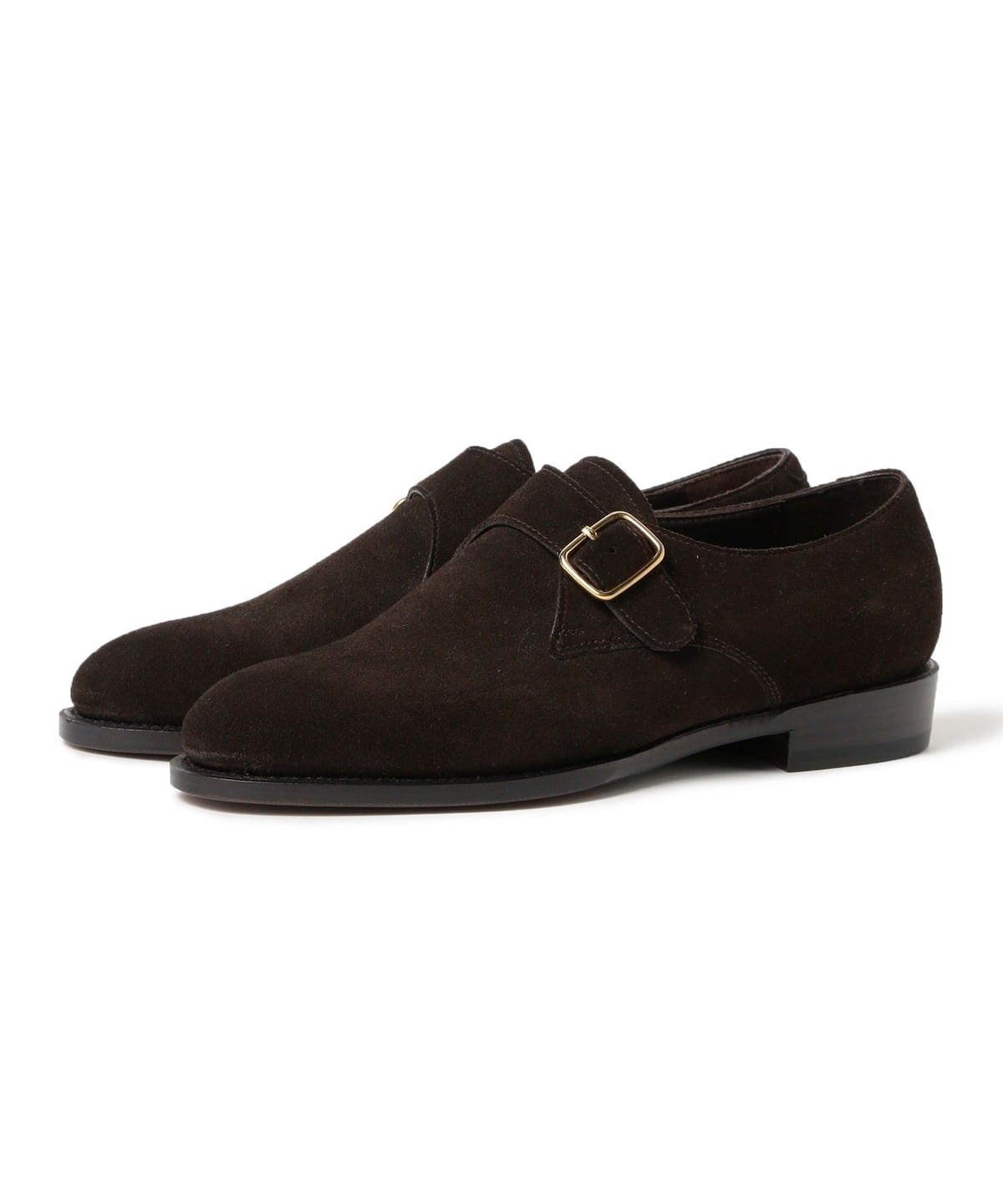 【別注】POLPETTA ポルペッタ / LUSSO スエード モンクストラップ シューズ シューズ MEN D. BROWN 40.5 【別注】POLPETTA ポルペッタ / LUSSO スエード モンクストラップ シューズ シューズ MEN D. BROWN 40.5