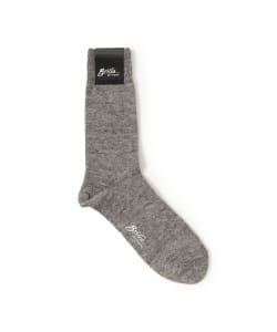 リネンポリエステル ソリッド ソックス