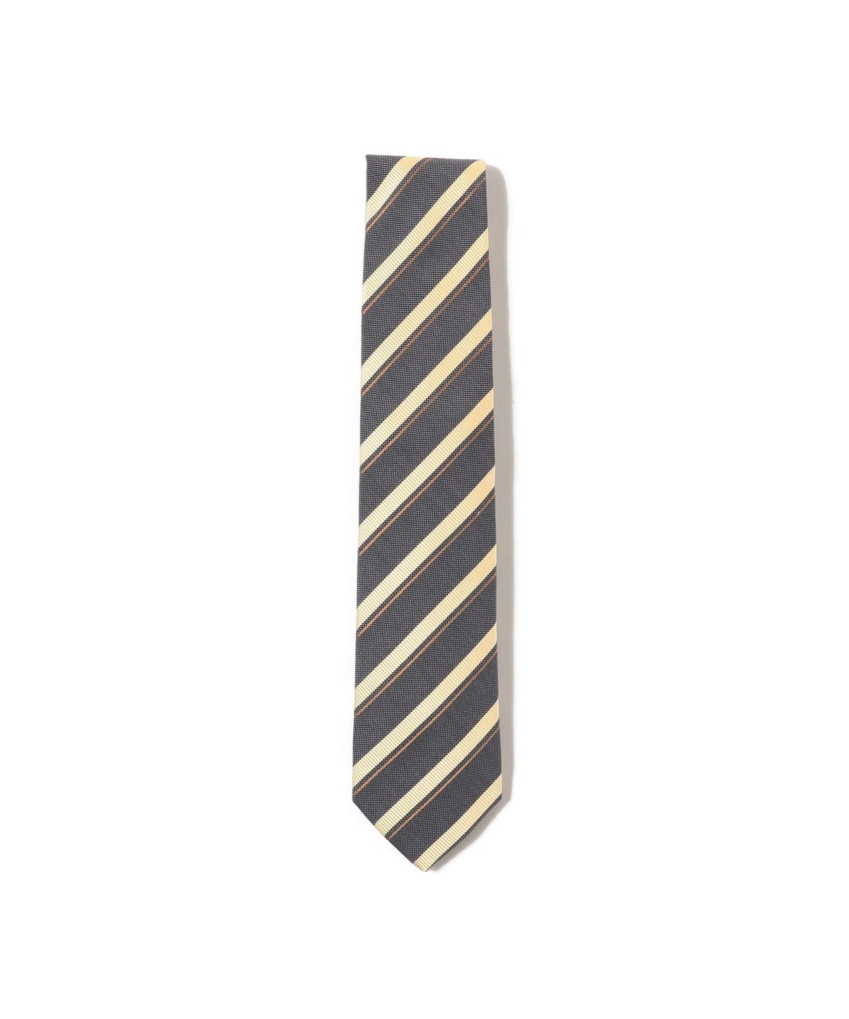 LUIGI BORRELLI ルイジボレッリ / シルクコットン ストライプ ネクタイ スーツ・ネクタイ MEN INDIGOxBEIGE/3 ONE SIZE LUIGI BORRELLI ルイジボレッリ / シルクコットン ストライプ ネクタイ スーツ・ネクタイ MEN INDIGOxBEIGE/3 ONE SIZE
