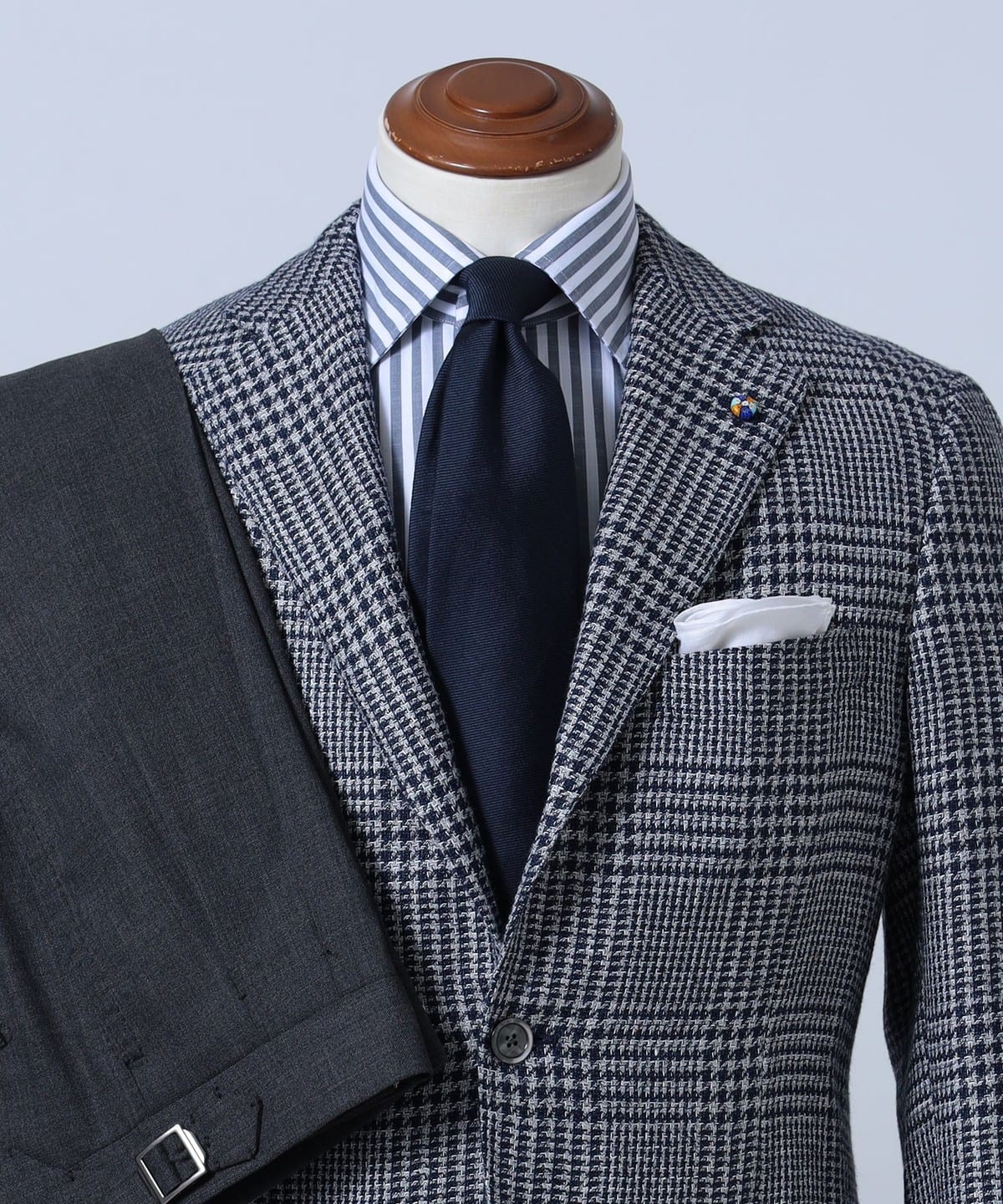 Francesco Marino フランチェスコ・マリーノ / ミックスファブリック ソリッド ネクタイ スーツ・ネクタイ MEN NAVY/1 ONE SIZE Francesco Marino フランチェスコ・マリーノ / ミックスファブリック ソリッド ネクタイ スーツ・ネクタイ MEN NAVY/1 ONE SIZE