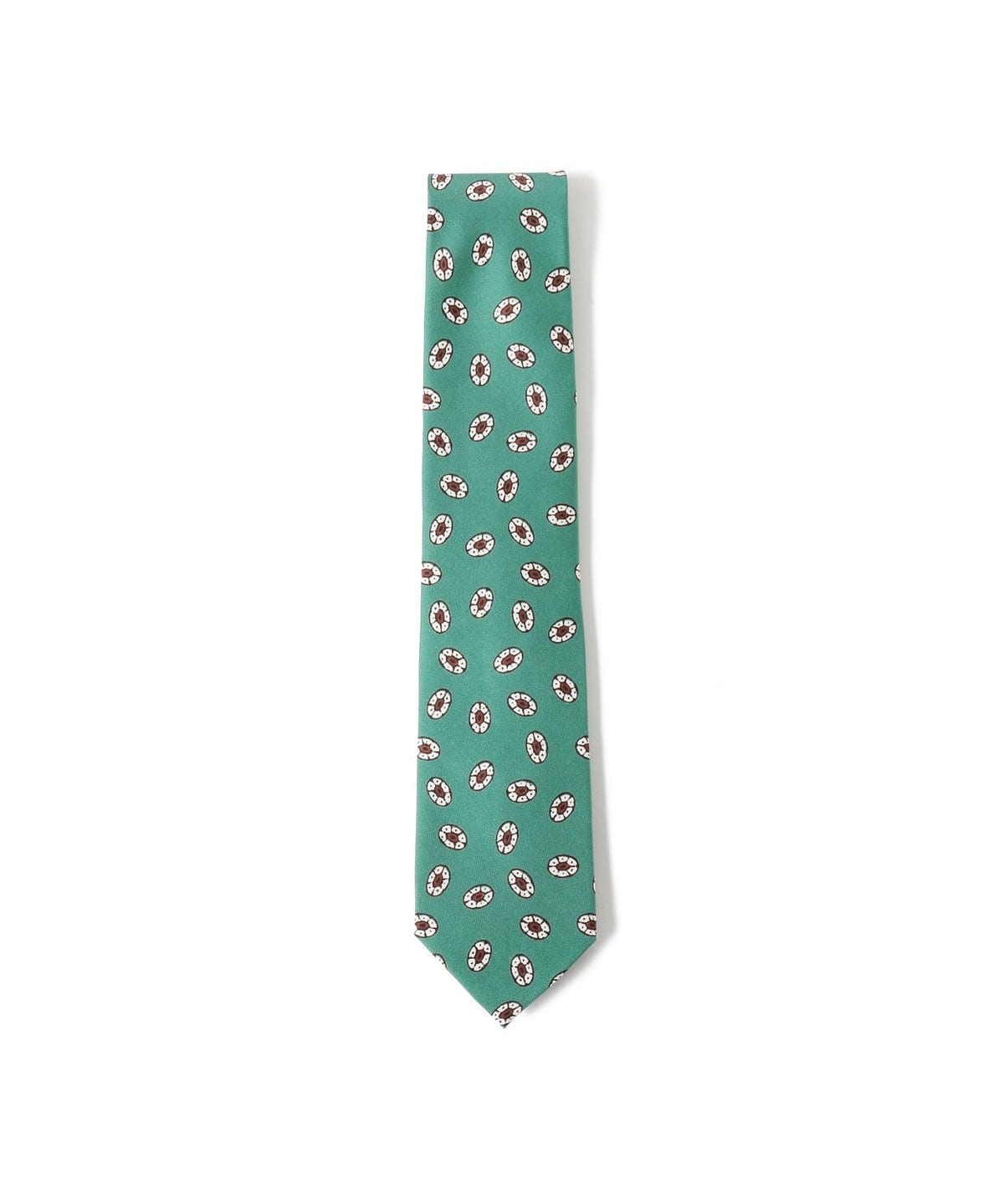 シルク 小紋柄 ネクタイ スーツ・ネクタイ MEN GREEN ONE SIZE シルク 小紋柄 ネクタイ スーツ・ネクタイ MEN GREEN ONE SIZE