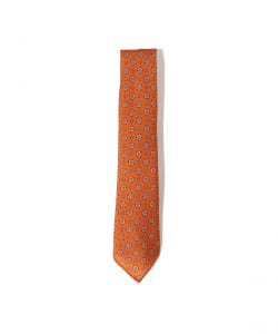 Atto Vannucci / Sette Pieghe wool silk small pattern printed tie