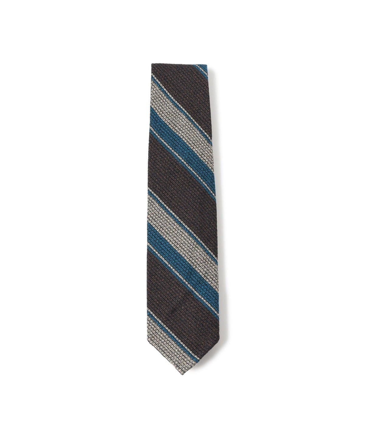 Francesco Marino フランチェスコ・マリーノ / ミックスファブリック ストライプ ネクタイ スーツ・ネクタイ MEN 5/BROWN ONE SIZE Francesco Marino フランチェスコ・マリーノ / ミックスファブリック ストライプ ネクタイ スーツ・ネクタイ MEN 5/BROWN ONE SIZE