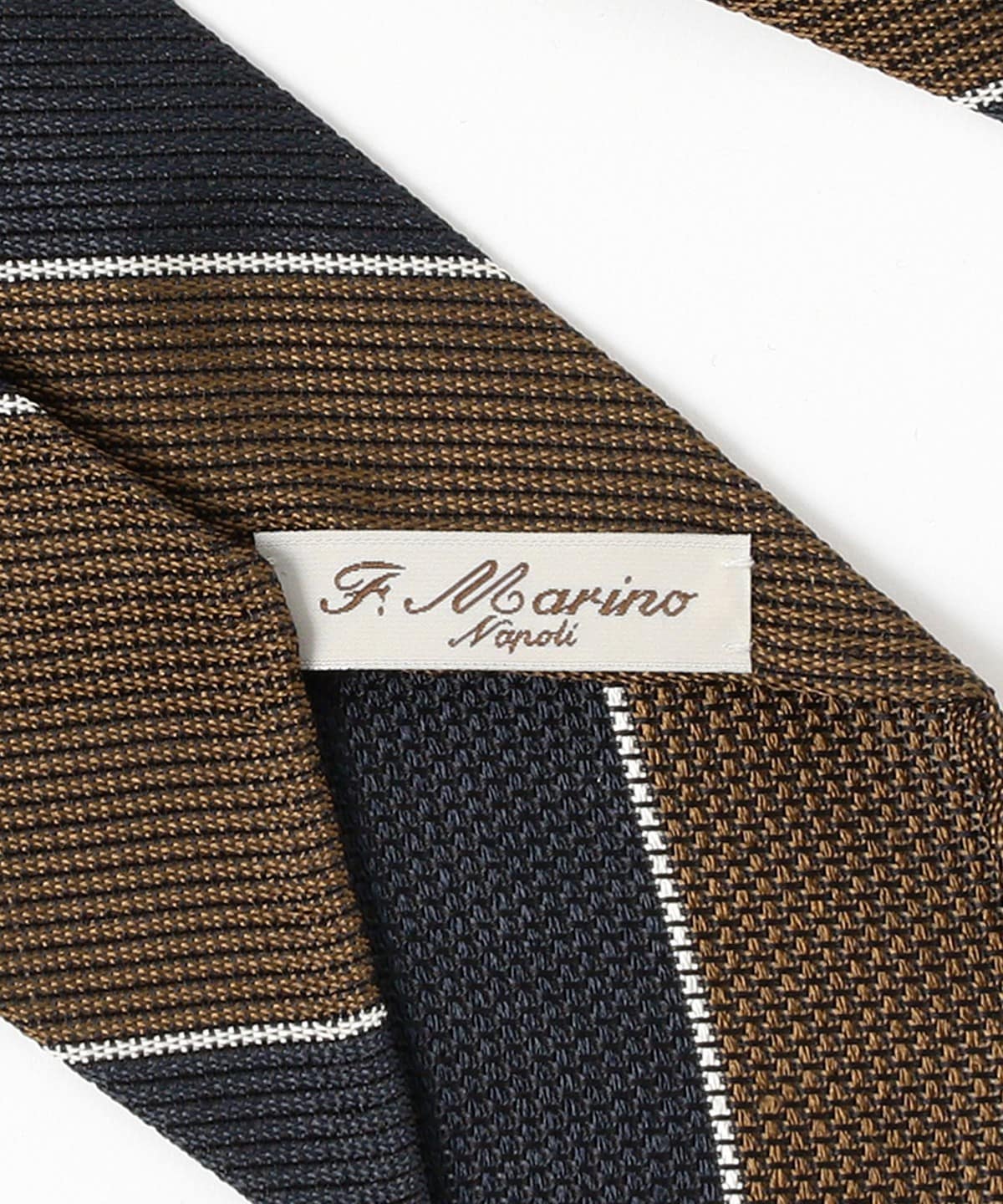 フランチェスコマリーノ　スフォデラータ　ネクタイ FRANCESCO MARINO ナポリの伝統”スフォデラータ”の3つ巻タイ