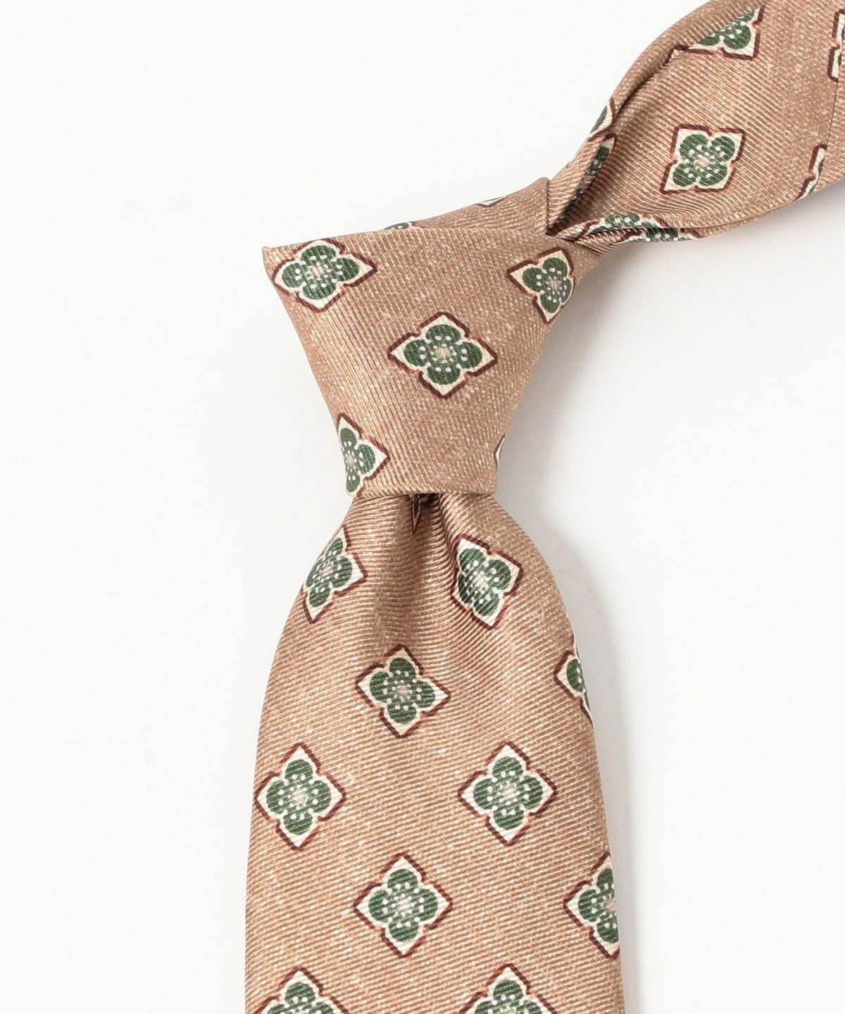 Brilla per ilgusto　別注　ベージュ×サックス　小紋　ネクタイ Brilla per ilgusto 別注 ベージュ×サックス 小紋 ネクタイ