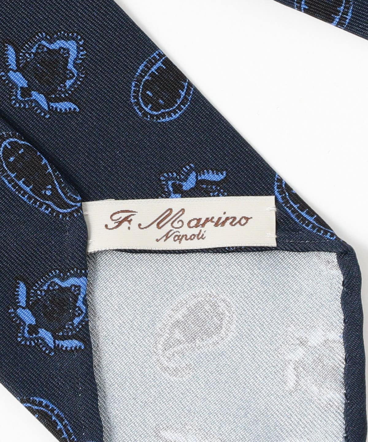 Francesco Marino シルクプリントネクタイ Brilla per il gusto（ブリッラ ペル イル グスト）Francesco