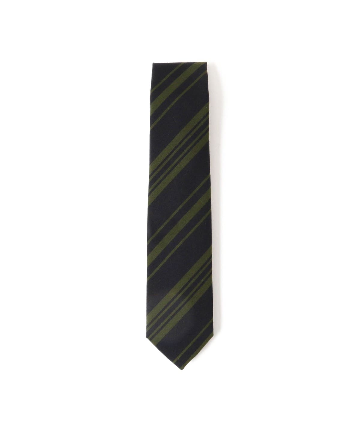 ウールコットン ストライプ ネクタイ スーツ・ネクタイ MEN NAVYxGREEN/C ONE SIZE ウールコットン ストライプ ネクタイ スーツ・ネクタイ MEN NAVYxGREEN/C ONE SIZE