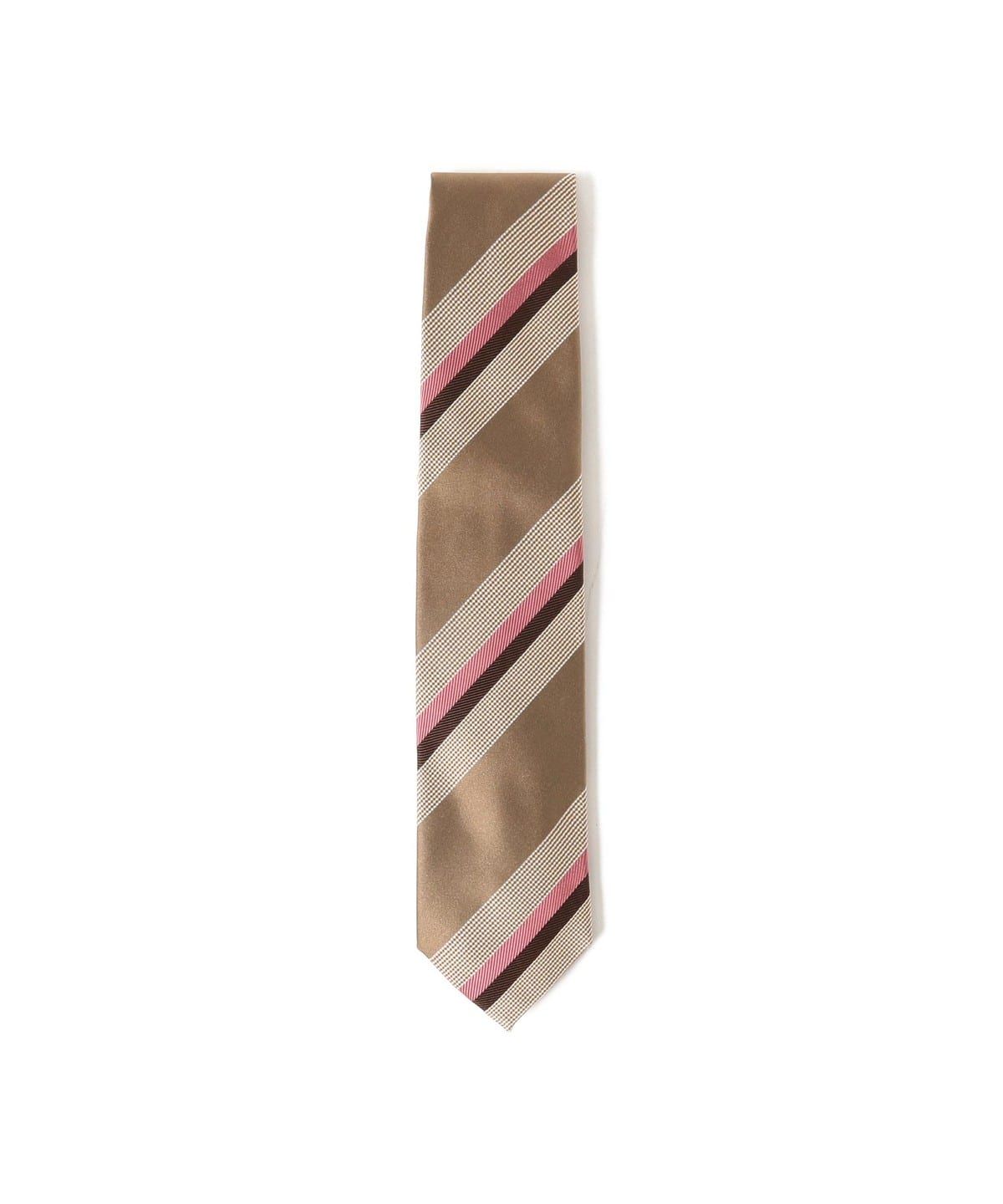 シルク ストライプ ネクタイ スーツ・ネクタイ MEN BEIGE/C ONE SIZE シルク ストライプ ネクタイ スーツ・ネクタイ MEN BEIGE/C ONE SIZE