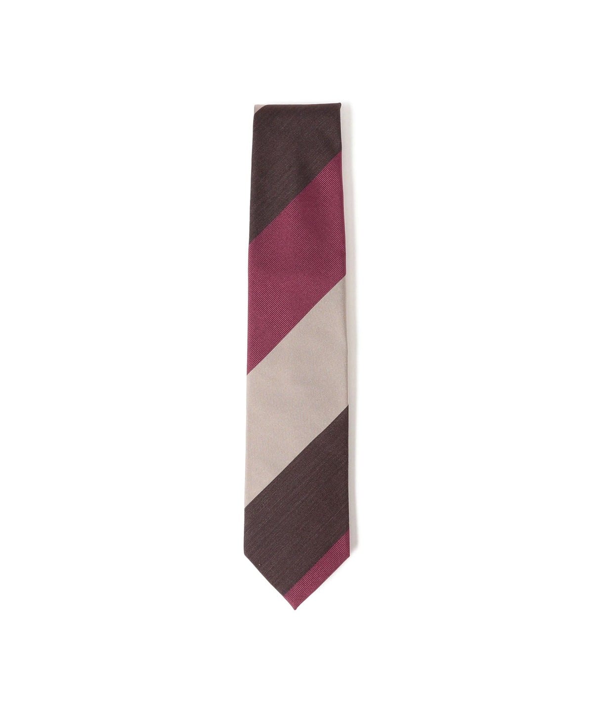 シルク ストライプ ネクタイ スーツ・ネクタイ MEN PINKxBROWNxBEIGE/D ONE SIZE シルク ストライプ ネクタイ スーツ・ネクタイ MEN PINKxBROWNxBEIGE/D ONE SIZE