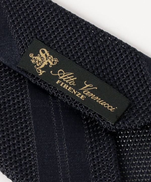 Atto Vannucci / セッテピエゲ シルク ストライプ ガルザ ネクタイ