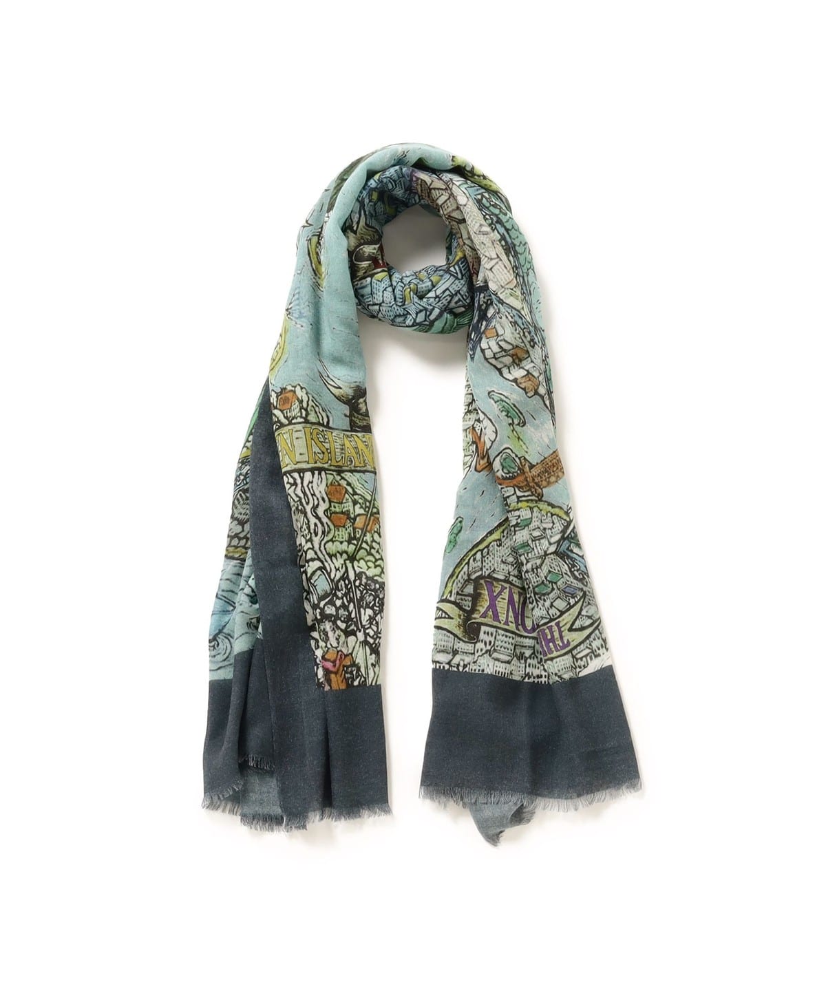 ANDREAS アンドレアス / カシミヤ ニューヨーク プリント ストール ファッション雑貨 MEN MULTI ONE SIZE ANDREAS アンドレアス / カシミヤ ニューヨーク プリント ストール ファッション雑貨 MEN MULTI ONE SIZE