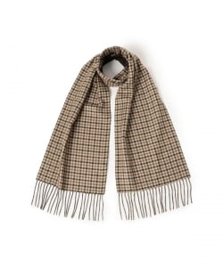 PIACENZA / シルクカシミヤ リバーシブル チェック マフラー