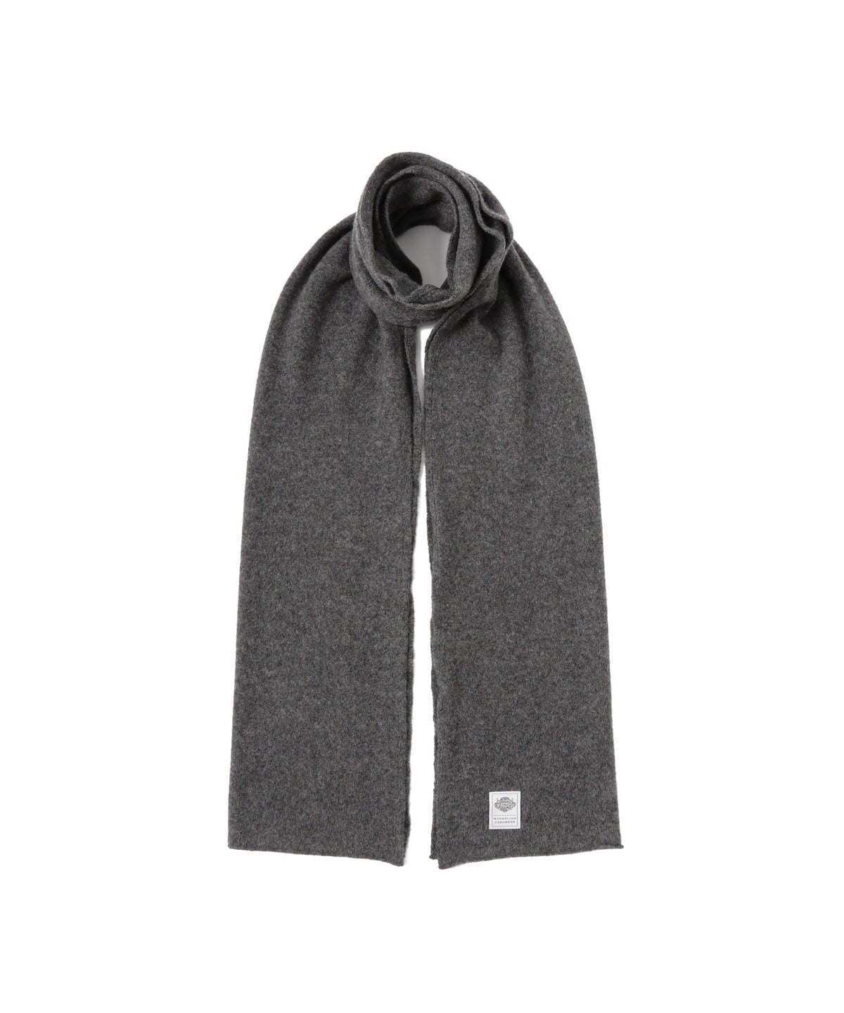 カシミヤ ソリッド マフラー ファッション雑貨 MEN CHARCOAL. G ONE SIZE カシミヤ ソリッド マフラー ファッション雑貨 MEN CHARCOAL. G ONE SIZE