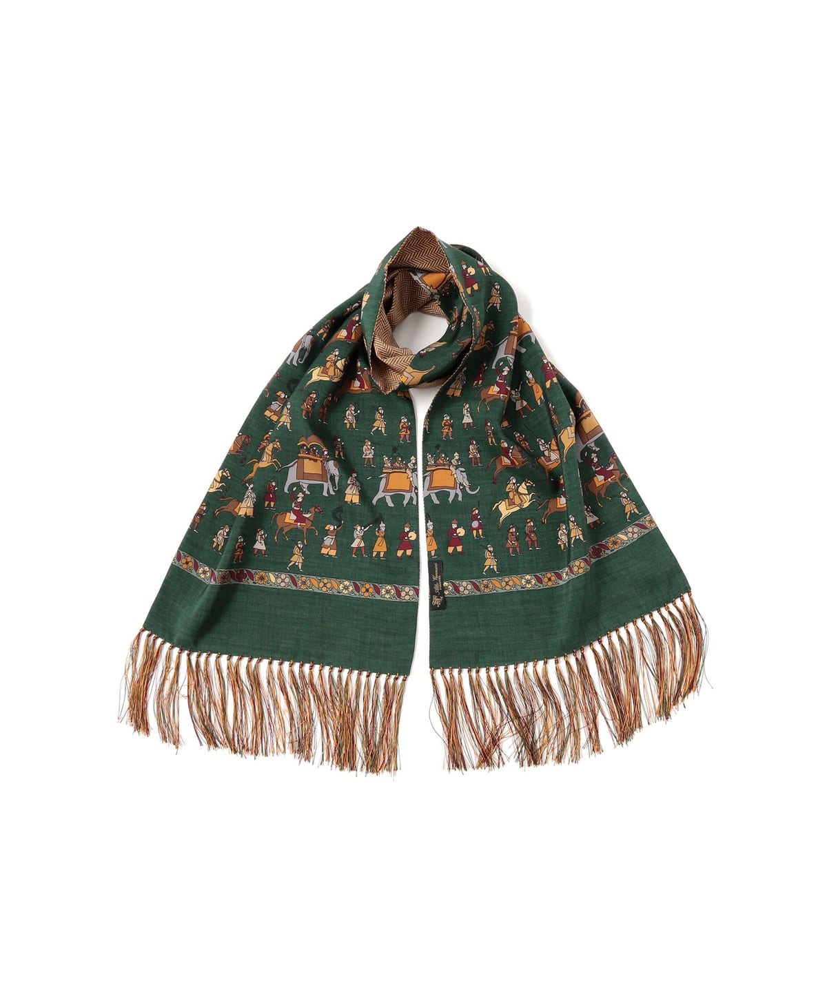 Atto Vannucci アット ヴァンヌッチ / シルク リバーシブル ストール ファッション雑貨 MEN GREEN ONE SIZE Atto Vannucci アット ヴァンヌッチ / シルク リバーシブル ストール ファッション雑貨 MEN GREEN ONE SIZE