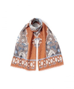 GIERRE / コットンリネン フラワープリント ストール