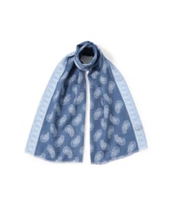 GIERRE / コットンリネン ペイズリー柄 プリント ストール