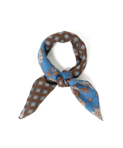 ▲GIERRE / コットンリネン フラワー柄 スカーフ