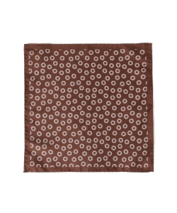 ▲LUIGI BORRELLI / サークルプリント チーフ