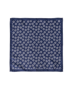 ▲LUIGI BORRELLI / サークルプリント チーフ