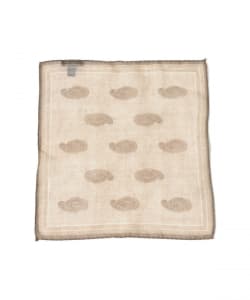 GIERRE / ウール ペイズリー柄 ポケットチーフ