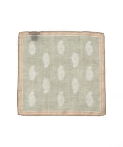 GIERRE / コットンリネン ペイズリー柄 ポケットチーフ