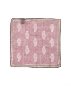 GIERRE / コットンリネン ペイズリー柄 ポケットチーフ