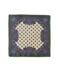 STEFANO CAU / シルク プリント チーフ