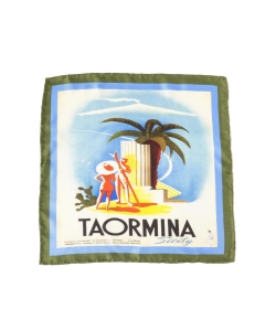 ▲Spacca neapolis / TAORMINA シルク プリントチーフ