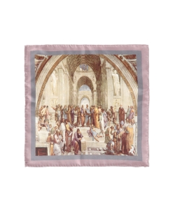 ▲Spacca neapolis / CHURCH シルク プリントチーフ