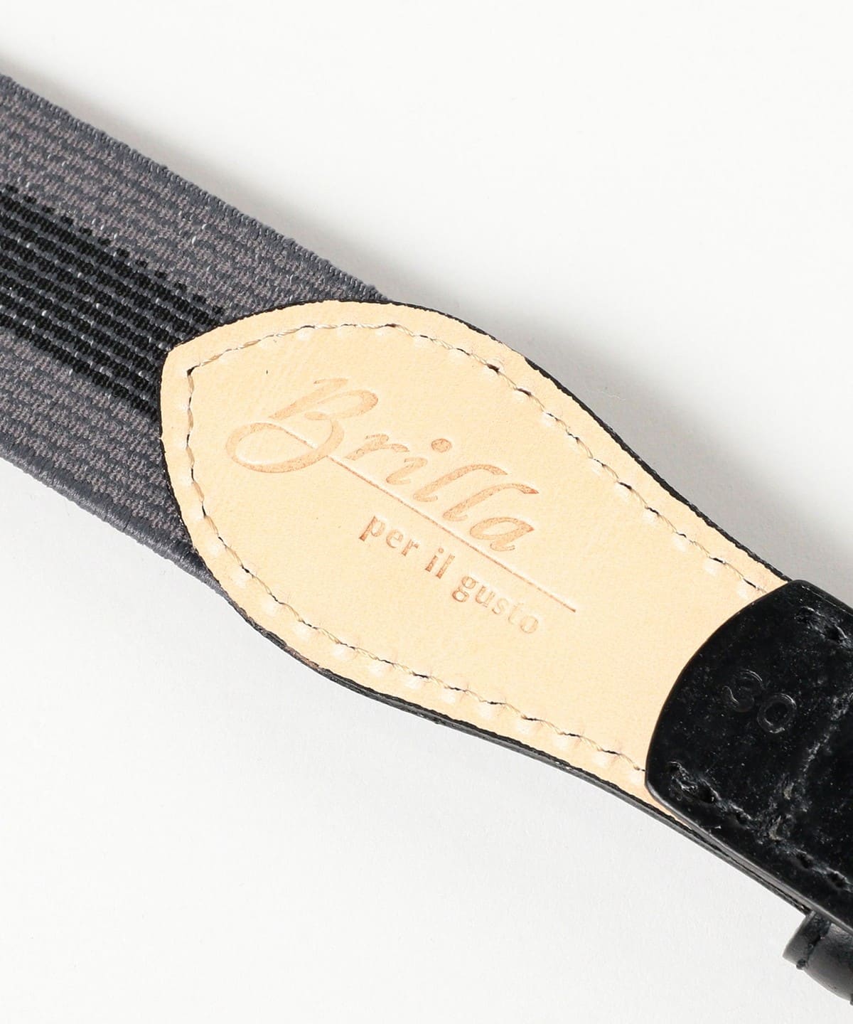 Brilla per il gusto (Brilla per il gusto) 馬具皮革 x 彈性絲帶腰帶