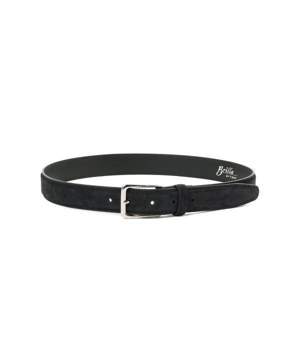 goa ファー付きスエードベルト 返品不可】FATTORIA del CUOIO ファットリア デル クオイオ