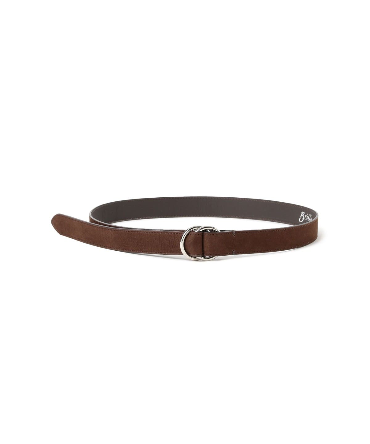 ヌバック ダブルリング ベルト ファッション雑貨 MEN D. BROWN 46 ヌバック ダブルリング ベルト ファッション雑貨 MEN D. BROWN 46