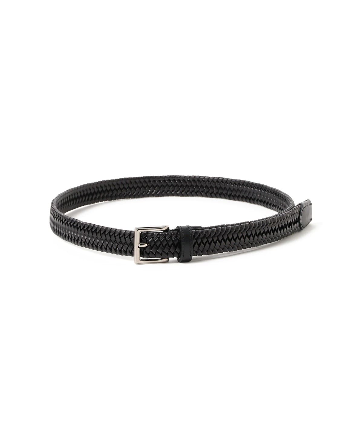 L'arcobaleno ラルコバレーノ / 25ミリ レザー エラスティックメッシュベルト ファッション雑貨 MEN BLACK L L'arcobaleno ラルコバレーノ / 25ミリ レザー エラスティックメッシュベルト ファッション雑貨 MEN BLACK L