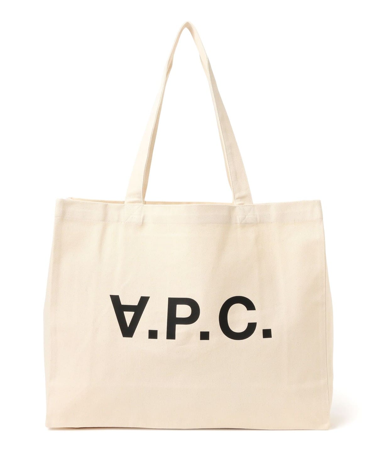 A. P.C. アーペーセー / DANIELA ブラックロゴ ショッピングバッグ バッグ MEN NATURAL/91 ONE SIZE A. P.C. アーペーセー / DANIELA ブラックロゴ ショッピングバッグ バッグ MEN NATURAL/91 ONE SIZE