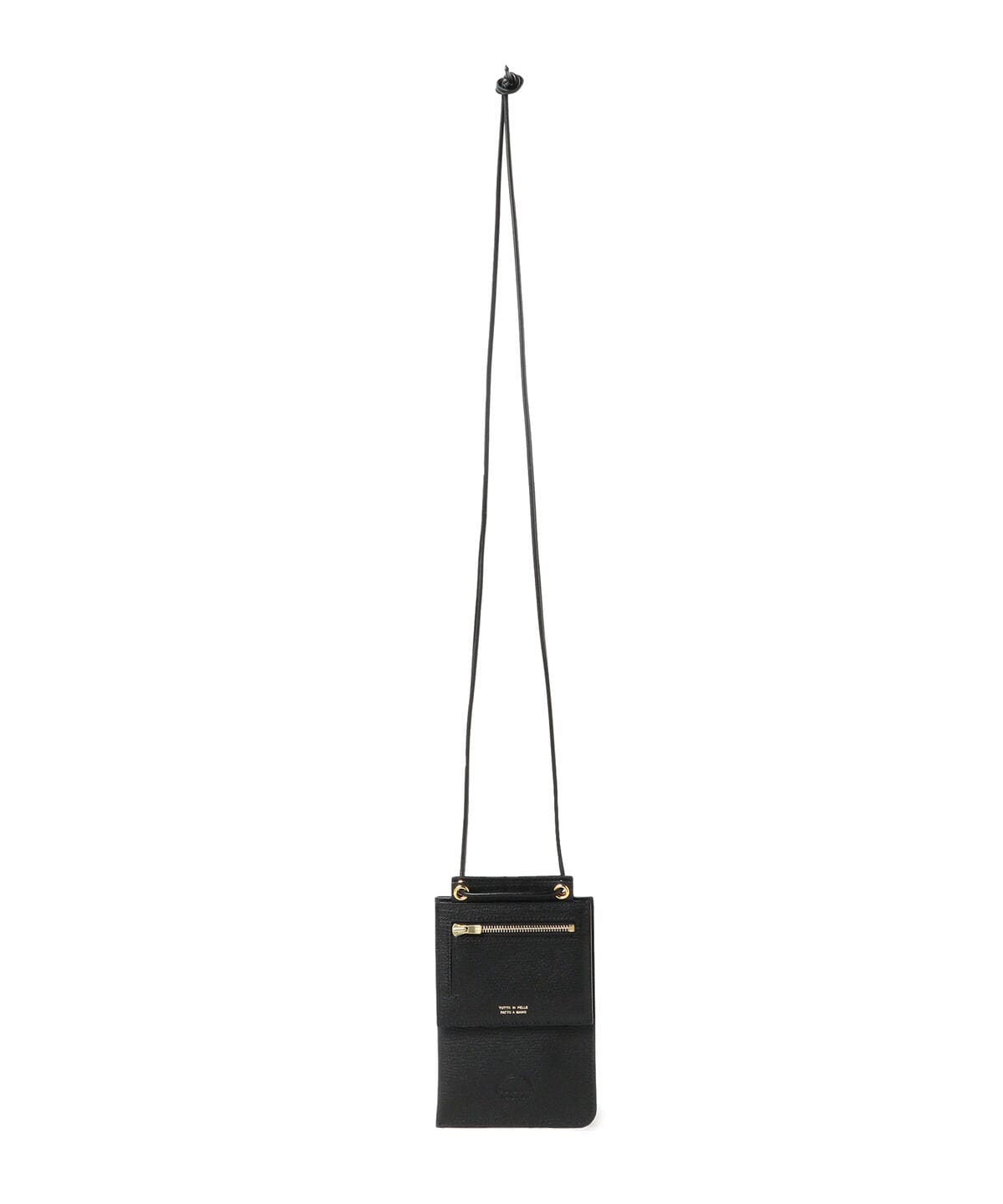 L'arcobaleno ラルコバレーノ / スマート ダブル ショルダー ウォレット 財布・小物 MEN BLACKxBLACK ONE SIZE L'arcobaleno ラルコバレーノ / スマート ダブル ショルダー ウォレット 財布・小物 MEN BLACKxBLACK ONE SIZE